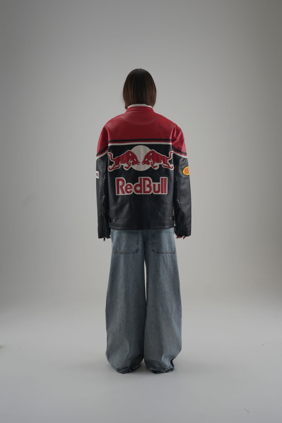 Leather Racing Jacket RedBull