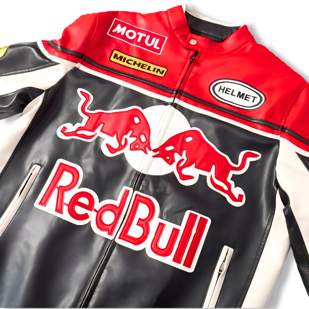 Leather Racing Jacket RedBull
