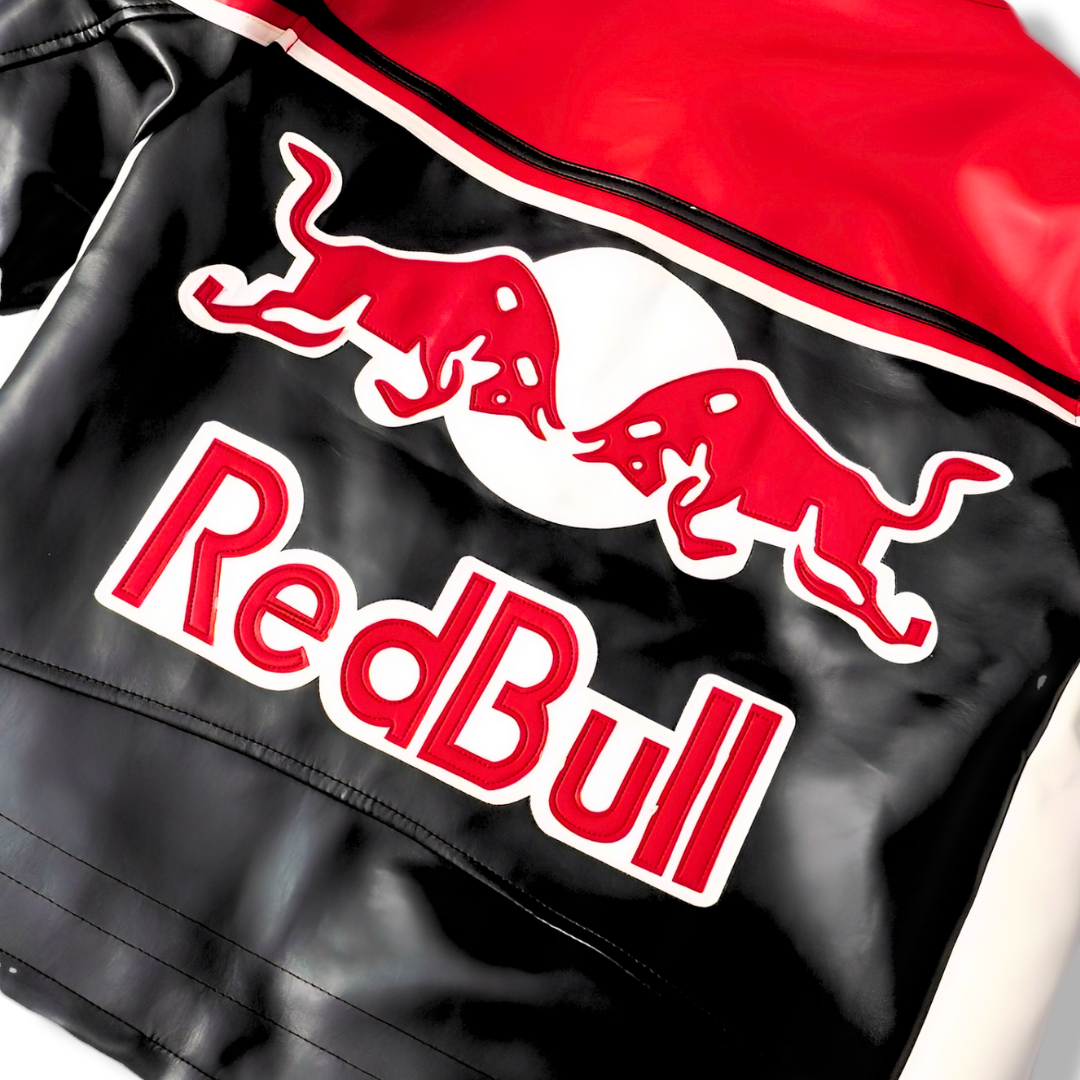 Leather Racing Jacket RedBull