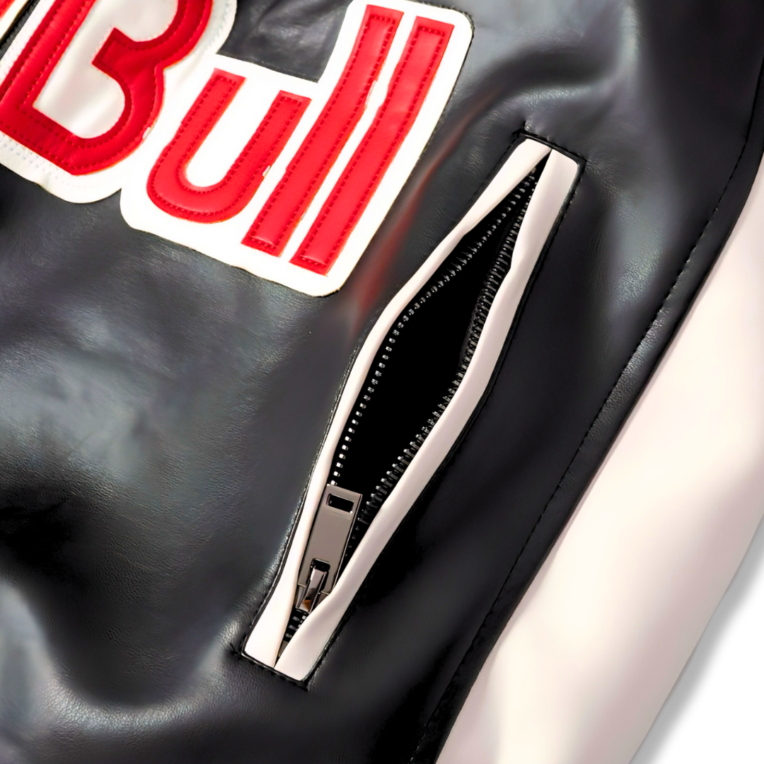 Leather Racing Jacket RedBull