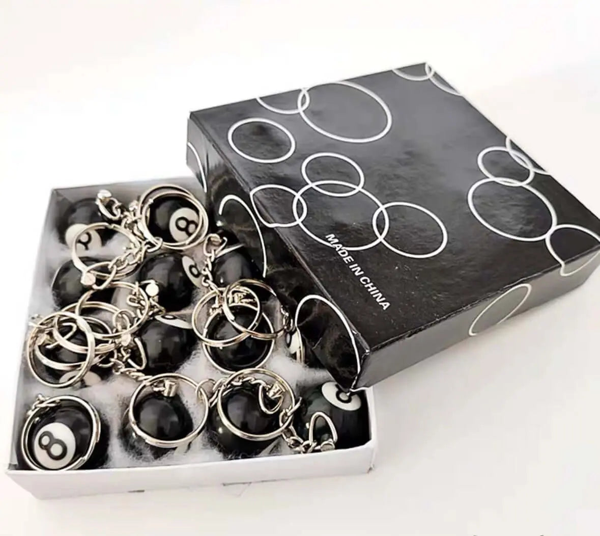 8 ball keychain wavyvinyl